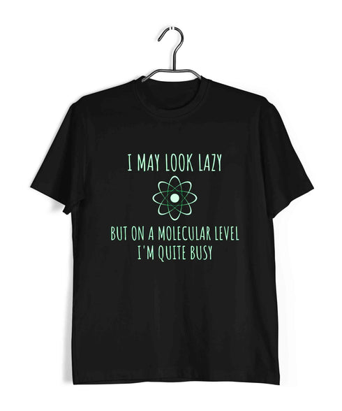 Chemistry Busy on a Molecular Level Nerd Science Casual Graphic Printed T-Shirt for Men